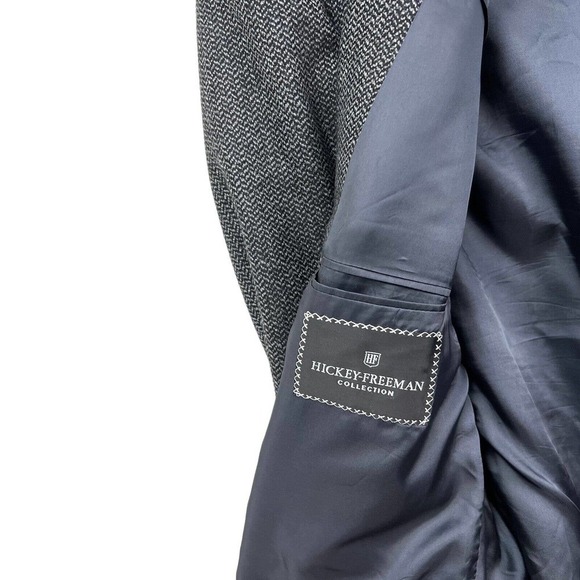 Hickey Freeman Collection Lambswool Diplomat Blazer Suit Jacket Men Size 43R - Picture 3 of 7